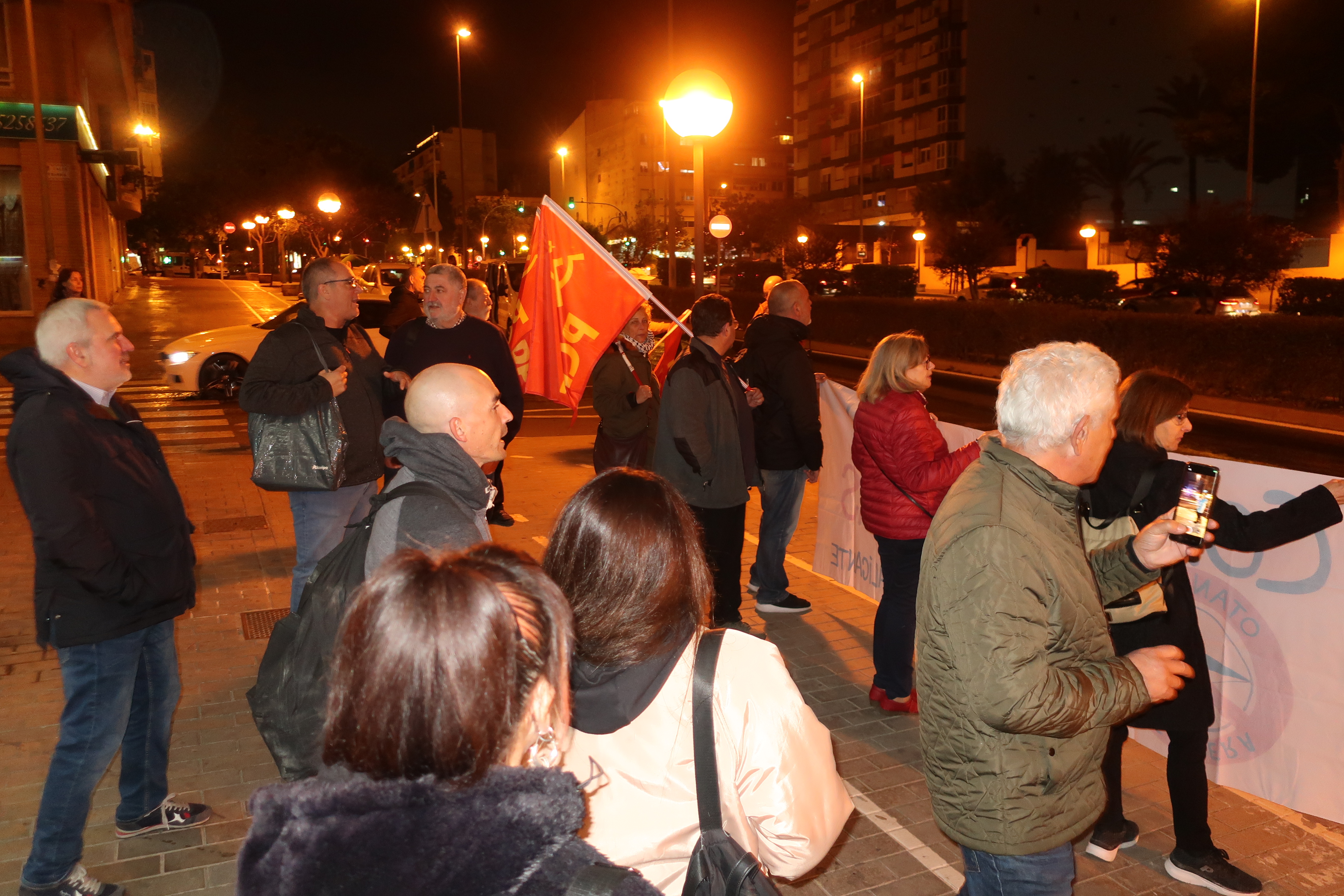 Concentración del Comité AntiOTAN de Alicante