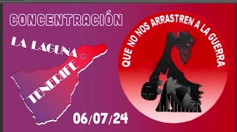 Concentración del 6 de Julio del Comite por la Paz de Tenerife contra las Guerras